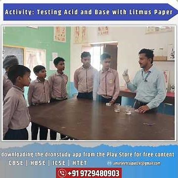 Acid and Base Test Using Litmus Paper | Easy Science Activity