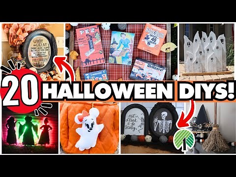 20 BUDGET Halloween DIYs that look ANYTHING but cheap! | DIY Indoor & Outdoor Halloween Decorations