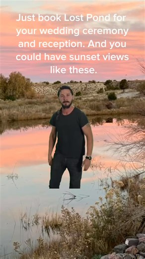 “Just do it.” And honestly? Book Lost Pond. 😎 Because when the sunsets look like this, and the pond glows like it’s straight out of a fairytale… how could you not? Your dream day isn’t waiting on you — it’s waiting for you at Lost Pond. 💍✨ | Lost Pond