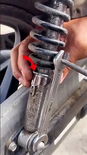 Adjustment process of spring for electric motorcycle shock absorber