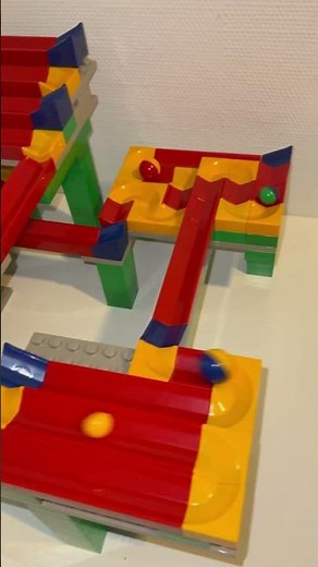 Colorful Marble Run (Super Rare) not #legoduplo not #Hubelino #marblerun #marbleasmr