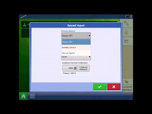 Inputting a Manual Ground Speed on the Ag Leader® Integra/Versa Display