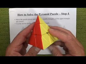 How to Solve the Pyramid Puzzle - Pyraminx Puzzle Step by Step Solution - Tutorial