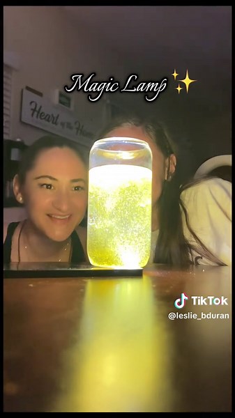 Doing the Magic Lamp Trend with My Daughter