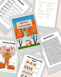 Fall Activity Worksheet for Kids: Autumn Games, Puzzles (PDF Download) - Etsy Australia