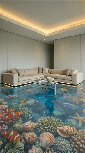 Ocean Floor with Swimming Fish 😱 Glass Epoxy #shorts #epoxyresin