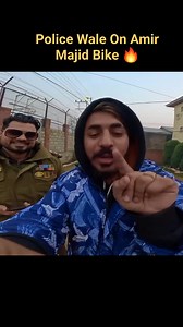 Police Wale On Amir Majid Bike 🔥 | Aamir Majid Vlogs