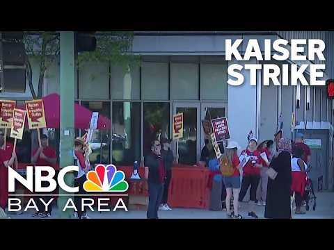 Thousands of Kaiser nurses, mental health therapists go on one-day strike