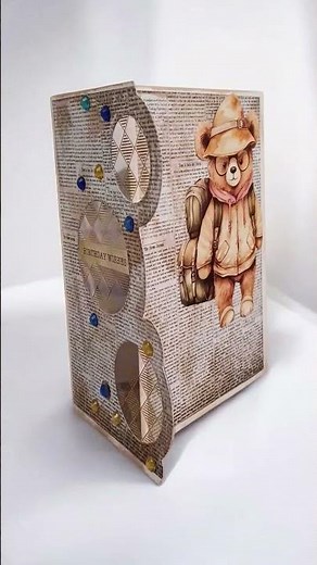 tri fold with a twist card using ‪@HunkydoryCraftTV‬ products