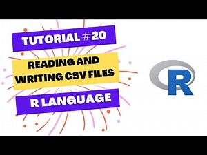 Reading and Writing CSV Files in R language (A short little video)