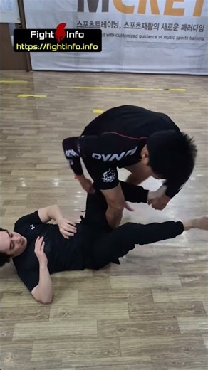 Knee bar from open guard