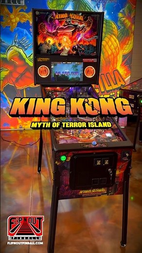 King Kong Pinball by @sternpinballinc ORDER YOURS flipnoutpinball.com #pinball #gaming #kingkong