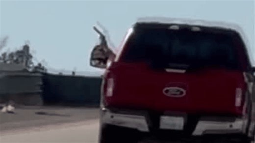VIDEO: Driver randomly fires shots out window on highway