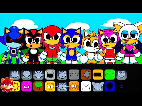 ALL SONIC CHARACTERS IN INCREDIBOX SPRUNKI !! (Incredible)