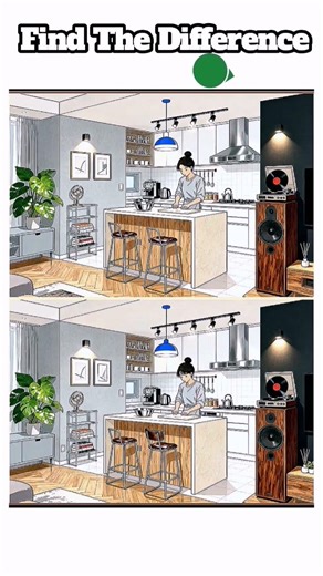 [Spot the Difference Brain Training] Find them all and prove your smartness. #brainchallenge #Quiz