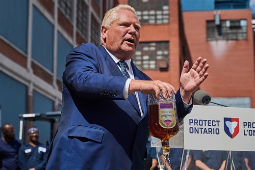 Ford vows to ban Crown Royal from LCBO over plant shutdown