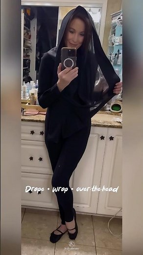 Effortlessly Elevate a Black Catsuit | Satin Scarf Styling Tips