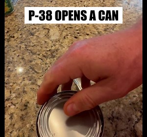 P-38 and P-51 US Shelby Military Style Can Openers with a Split Ring (1 of each)