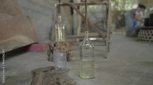 Traditional Indonesian Arak Bali Arrack Alcohol Distillery - Distilled Alcoholic Drink