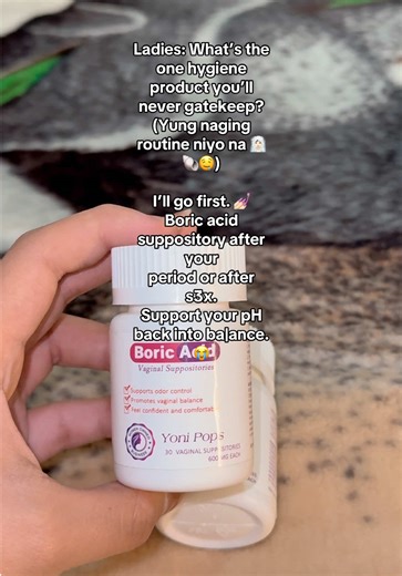 Using Boric Acid Suppositories for pH Balance