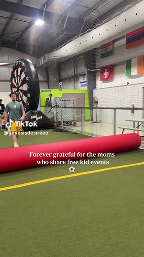 If you’re always googling “things to do with kids near me” — check your local mom blogs. ✨ That’s how we keep finding the best toddler activities and free kids events, and Mia loved this one. ⚽️ Grateful for moms who share these gems. 🤍 #toddleractivities #momvlog #thingstodo #SAHMlife #momblog