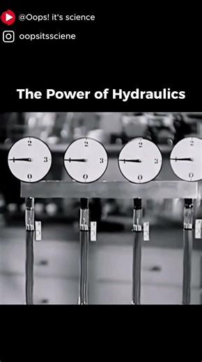 This Machine Multiplies Force Like Magic 💥 | Hydraulic Power Explained in Seconds! #didyouknow