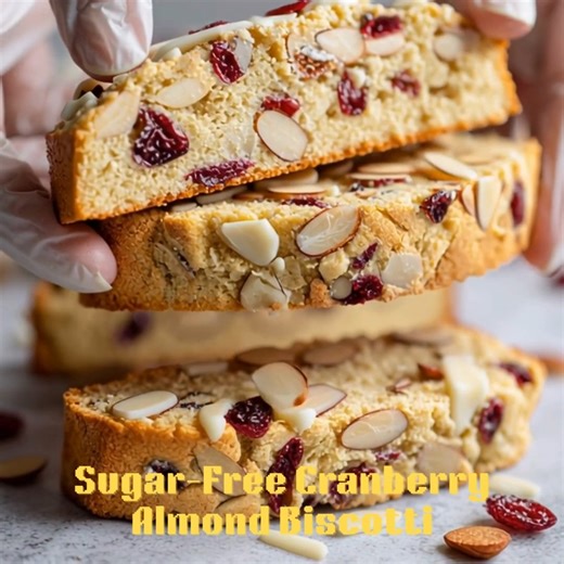 🍪 Sugar-Free Cranberry Almond Biscotti 🍒 Crunchy, nutty, and lightly sweet — your perfect sugar-free holiday coffee companion! 📝 Ingredients 1 ¾ cups almond flour ¼ cup coconut flour ½ cup Monk Fruit sweetener 1 tsp baking powder ¼ tsp salt 2 large eggs 1 tsp almond extract ⅓ cup sliced almonds ¼ cup unsweetened dried cranberries (no sugar added) 👩‍🍳 Steps to Create Preheat oven to 325°F (160°C). Line a baking sheet with parchment. Mix almond flour, coconut flour, sweetener, baking powder,