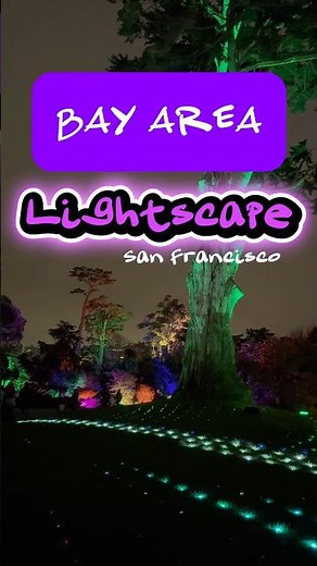 ✨ Lightscape at San Francisco Botanical Gardens! #bayarea #lightscape #goldengatepark