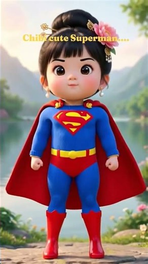 Chibi girl transforms to cute superhero to save the world.. #chibi #aiart #cute #cutesuperhero