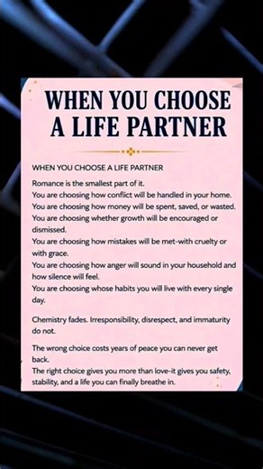 Choosing a Life Partner? Read This Before It's Too Late ❤️💍