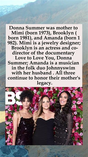Donna Summer's 3 Daughters #DonnaSummer #MimiDohler #BrooklynSudano