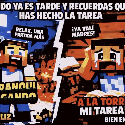 lo que me dio la IA cuando le pedí un meme de maincra: