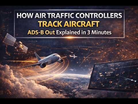 How Air Traffic Controllers Track Aircraft | ADS-B Out Explained in 3 Minutes