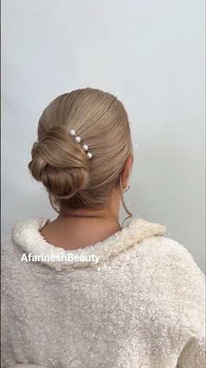 How to Style the Prettiest Knot & Pearl Updo in Minutes
