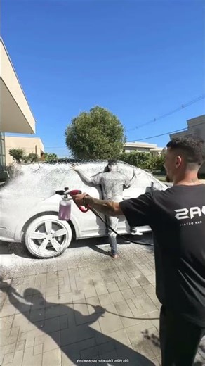 Man-Shaped Design on a Car 🚗🧼😲 #shortsvideo