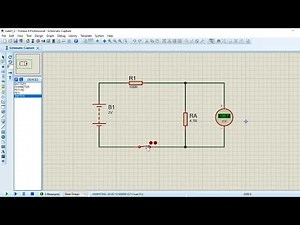 Simple circuit simulation in Proteus tutorial