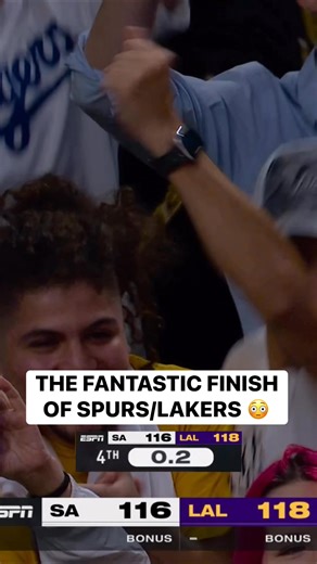 Relive the chaotic final minutes of the Lakers thrilling victory! 🫣 | NBA