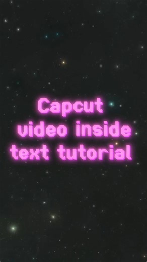 Capcut video inside text tutorial | Capcut text zoom in tutorial | #capcut tutorial