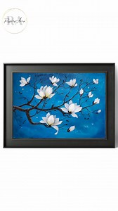 Stunning White Magnolias Painting | Colors N Shades-The magical Rendering