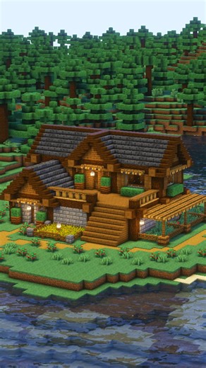 GRAVITOZ on Instagram: "Minecraft Spruce house #minecraft #minecraftpc #minecrafthouse #minecraftbuild #trending #trendingreels #viralreels #viral"