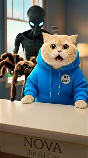 Alien Surprise for Nova the AI Cat!