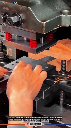 Press Punch Innovation: Spring Stripper Mechanism for Precision Sheet Metal Forming #tech