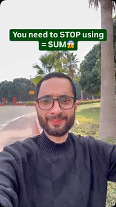 1K views · 4 comments | Stop Using =SUM‼️ There’s a Better Way!  Most Excel users rely on =SUM, but there’s a smarter and faster method you should know!   Save this post for future reference  Share with your friends to help them master Excel! ✅ Follow @excel_formula_fun for more amazing Excel tips and tricks!  Comment “Excel” to get the direct link in your DMs 珞 #Excel #ExcelTips #ExcelTricks #Productivity #DataAnalysis | Excel Formula Fun | Facebook