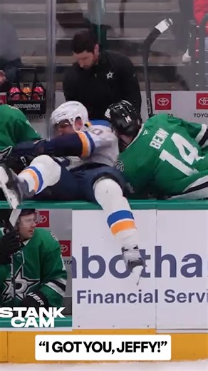 NHL on Instagram: "Fun fact: Longtime friends @jamiebenn14 and Brayden Schenn have an ongoing bit where they call each other by their father's name during games. You can hear it in this clip from 2024 😂 📺: @stlouisblues vs. @dallasstars TONIGHT at 9:30p ET on @nhlontnt and @sportsonmax (🎥: Dallas Stars)"