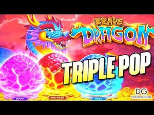 🚨NEW🚨1ST LOOK BRAVE DRAGON EGGS TRIPLE POP SLOT MACHINE REVEAL 2026 CASINO GAMES LIVE IRL ZITRO OMG