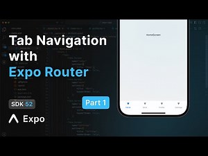 React Native Tabs Navigation using Expo Router