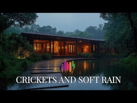 Night Ambient Sounds, Cricket, Swamp Sounds at Night | Deep Sleep and Relaxation Meditation