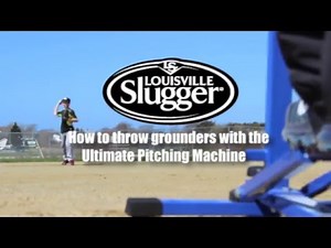 Throwing Grounders with the Louisville Slugger UPM45 Pitching Machines