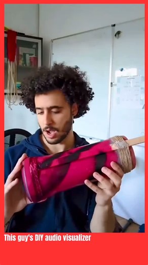 musicians broadcast on Instagram: "This guy’s DIY audio visualizer"