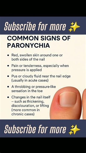 nail infection warning don't ignore signs of paronychia. subscribe for more #healthtips #shorts